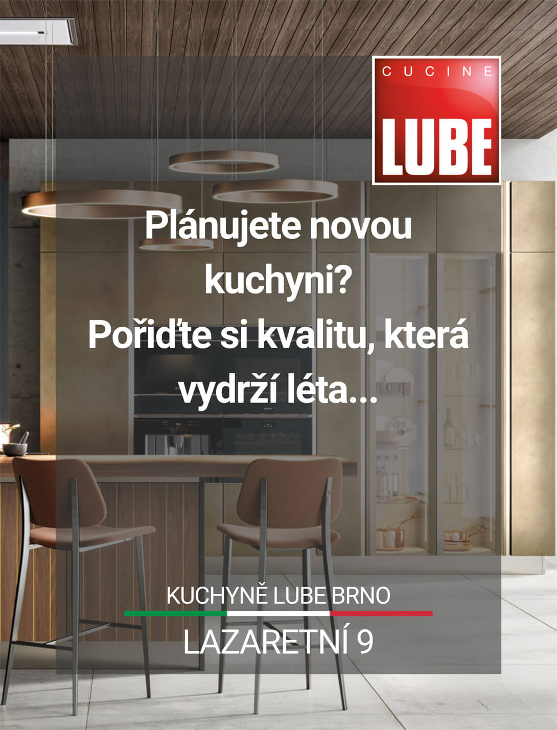Banner Cucine Lube. Magazín KULTINO* Brno