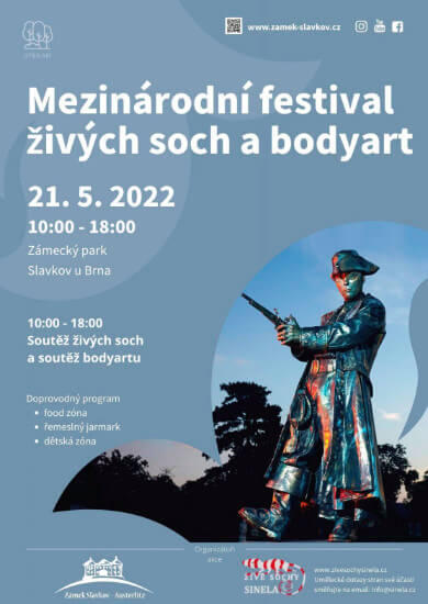 mezinárodní festival živých soch a bodyart zámecký park Slavkov u Brna austerlitz magazín kult* brno